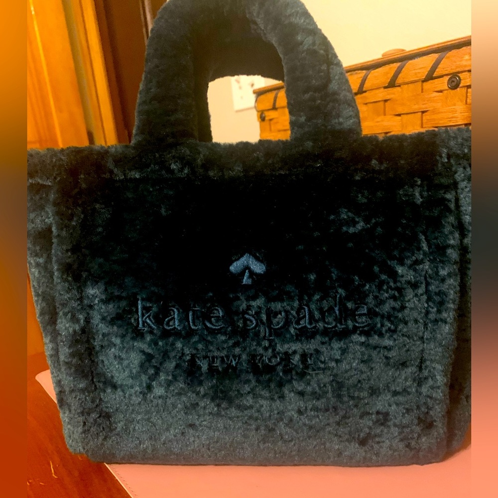 Kate Spade Small Sherpa Tote Evergreen